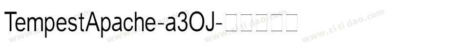 TempestApache-a3OJ字体转换