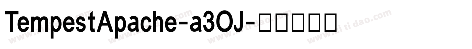 TempestApache-a3OJ字体转换