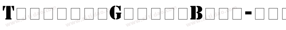 TemplateGothicBold字体转换
