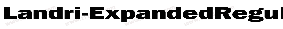 Landri-ExpandedRegular字体转换