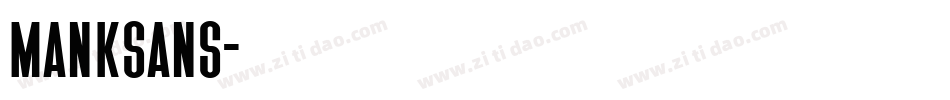 MankSans字体转换