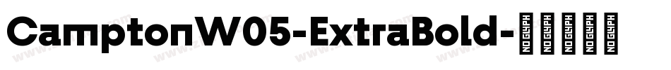 CamptonW05-ExtraBold字体转换