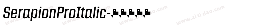 SerapionProItalic字体转换