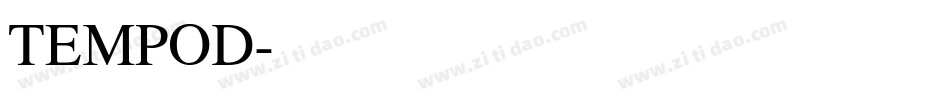 TEMPOD字体转换