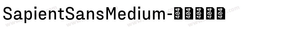 SapientSansMedium字体转换