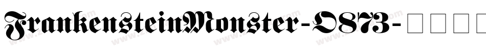 FrankensteinMonster-O873字体转换
