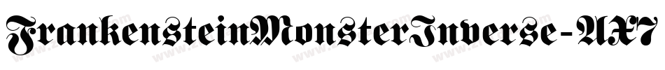 FrankensteinMonsterInverse-AX7m字体转换