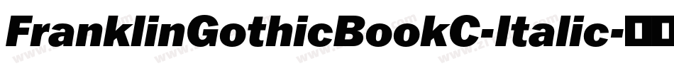 FranklinGothicBookC-Italic字体转换