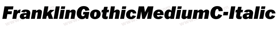 FranklinGothicMediumC-Italic字体转换