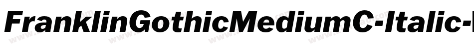 FranklinGothicMediumC-Italic字体转换