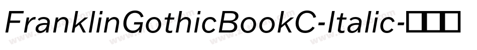 FranklinGothicBookC-Italic字体转换