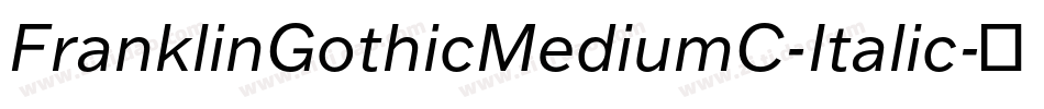FranklinGothicMediumC-Italic字体转换
