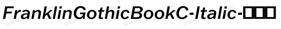 FranklinGothicBookC-Italic字体转换