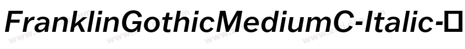 FranklinGothicMediumC-Italic字体转换