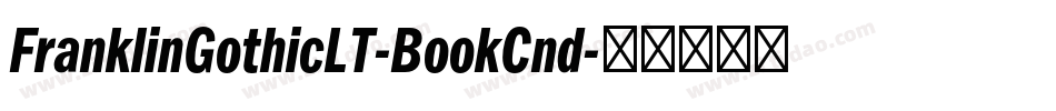 FranklinGothicLT-BookCnd字体转换