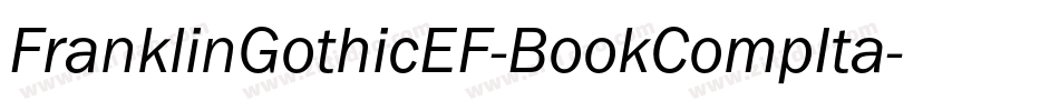 FranklinGothicEF-BookCompIta字体转换