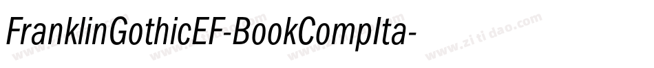 FranklinGothicEF-BookCompIta字体转换