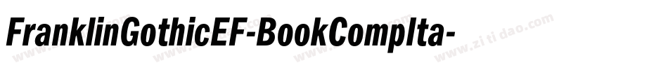 FranklinGothicEF-BookCompIta字体转换