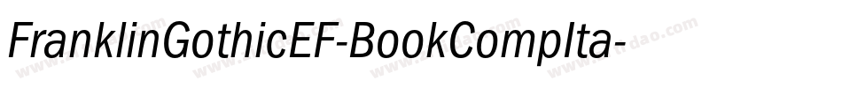 FranklinGothicEF-BookCompIta字体转换