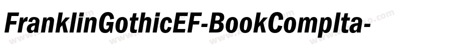 FranklinGothicEF-BookCompIta字体转换