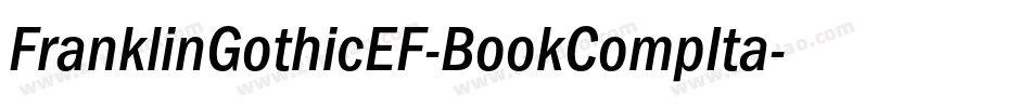 FranklinGothicEF-BookCompIta字体转换