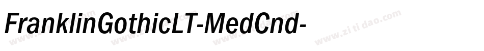 FranklinGothicLT-MedCnd字体转换