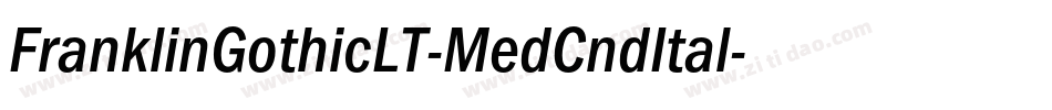 FranklinGothicLT-MedCndItal字体转换