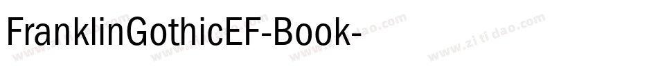 FranklinGothicEF-Book字体转换
