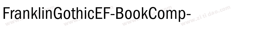 FranklinGothicEF-BookComp字体转换