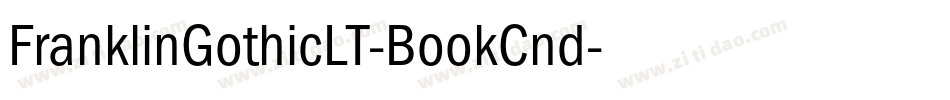 FranklinGothicLT-BookCnd字体转换
