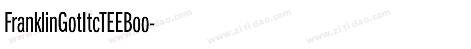 FranklinGotItcTEEBoo字体转换