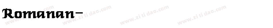 Romanan字体转换