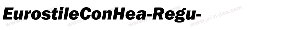 EurostileConHea-Regu字体转换