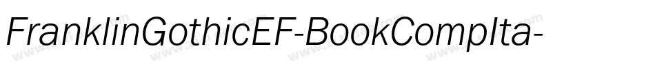 FranklinGothicEF-BookCompIta字体转换