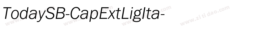 TodaySB-CapExtLigIta字体转换