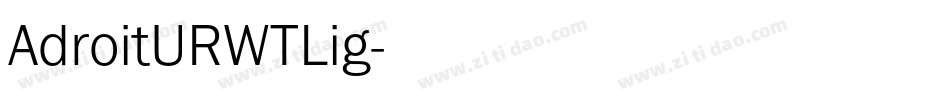 AdroitURWTLig字体转换