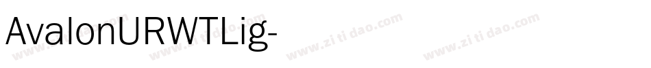 AvalonURWTLig字体转换