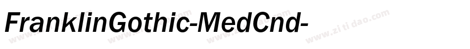 FranklinGothic-MedCnd字体转换