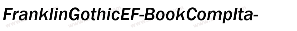FranklinGothicEF-BookCompIta字体转换