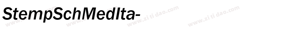 StempSchMedIta字体转换