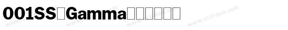 001SS_Gamma字体转换
