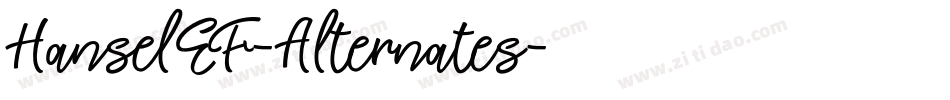 HanselEF-Alternates字体转换