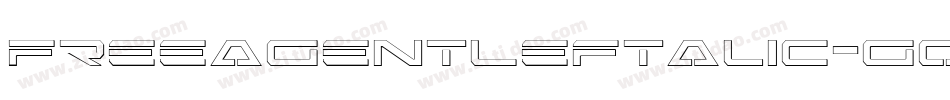 FreeAgentLeftalic-gOp3字体转换