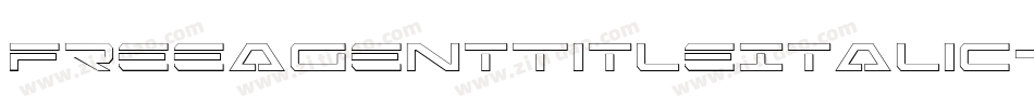 FreeAgentTitleItalic-0war字体转换