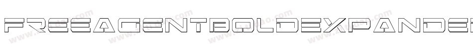 FreeAgentBoldExpandedItal-294W字体转换