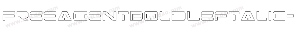 FreeAgentBoldLeftalic-w6J2字体转换