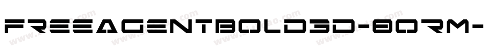 FreeAgentBold3D-8oRM字体转换