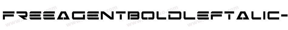 FreeAgentBoldLeftalic-w6J2字体转换