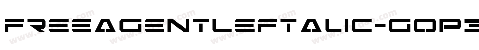 FreeAgentLeftalic-gOp3字体转换