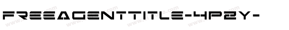 FreeAgentTitle-4PZY字体转换